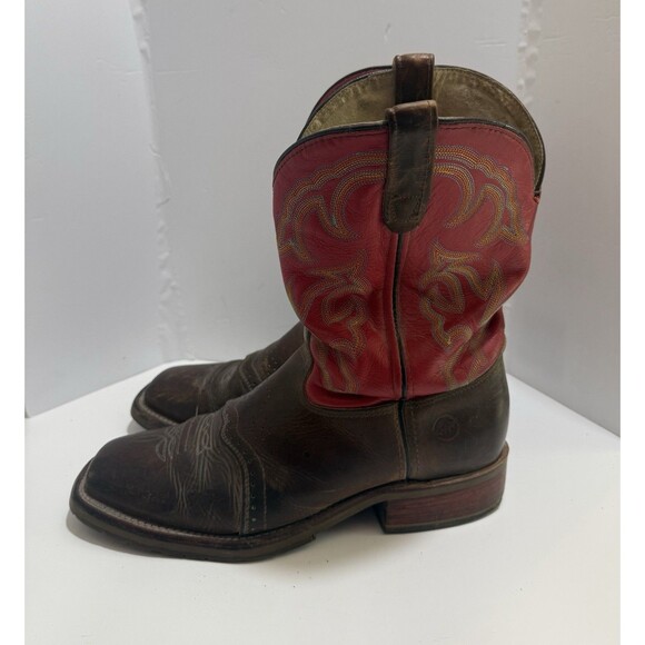 Double H Roper Mens  Cowboy Boots Brown Leather DH3556 10 Size 12D main image 2
